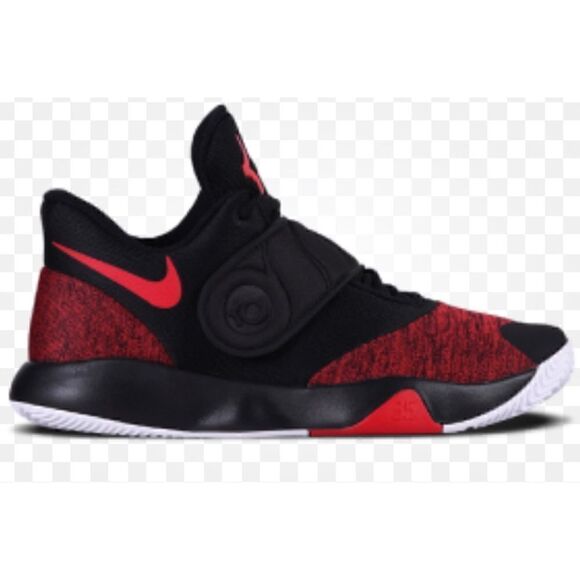 Nike KD Trey 5 VI Basketball Shoe Black/University Red/White Size 5.5Y - Picture 2 of 8